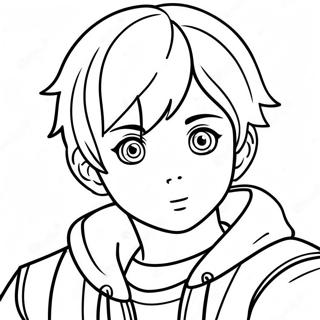 Boy Anime Coloring Page 50434-42051