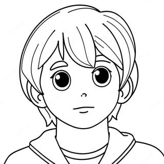 Boy Anime Coloring Page 50434-42052