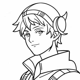 Boy Anime Coloring Pages