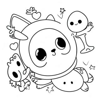 Pbs Kids Characters Coloring Page 5043-4045