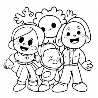 Pbs Kids Characters Coloring Page 5043-4048