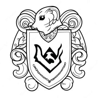 Hufflepuff Crest Coloring Page 50514-42104