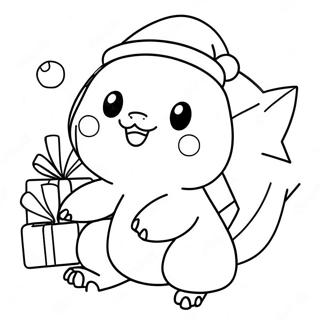 Pokemon Christmas Coloring Page 5052-4050