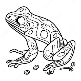 Poison Dart Frog Coloring Pages