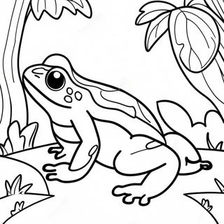 Poison Dart Frog Coloring Pages