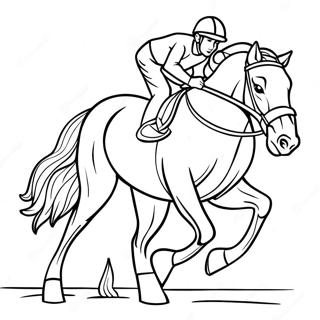 Race Horse Coloring Page 50574-42146