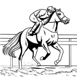 Race Horse Coloring Page 50574-42148