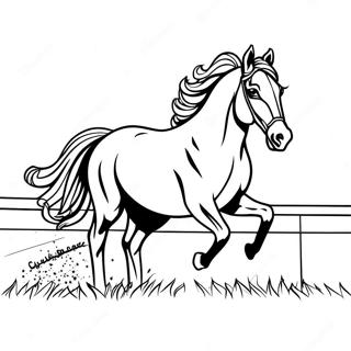 Galloping Race Horse Coloring Page 50575-42150