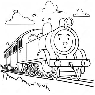 Percy The Train With Friends Coloring Page 50585-42173