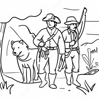 Lewis And Clark Expedition Coloring Page 50594-42163