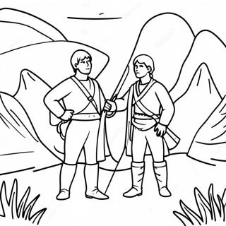 Lewis And Clark Adventure Coloring Page 50595-42166