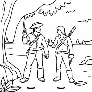 Lewis And Clark Adventure Coloring Page 50595-42167