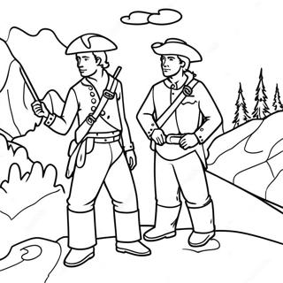 Lewis And Clark Adventure Coloring Page 50595-42168