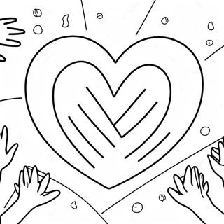 Heartwarming Share The Love Coloring Page 50605-42179