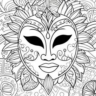 Mask Coloring Page 50624-42183