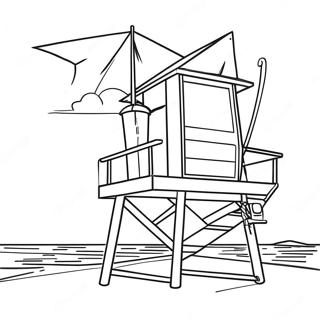 Lifeguard Coloring Page 50644-42207