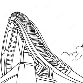 Hershey Park Roller Coaster Coloring Page 50675-42229