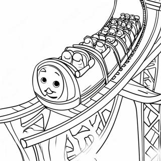 Hershey Park Roller Coaster Coloring Page 50675-42230