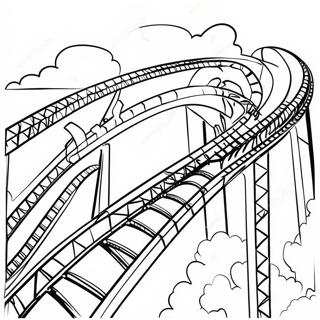 Hershey Park Roller Coaster Coloring Page 50675-42231