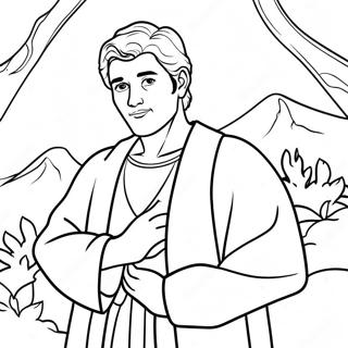 Joseph With Colorful Coat Coloring Page 50685-42238