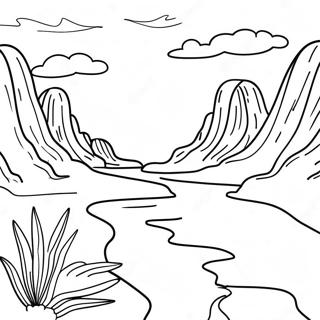 Erosion Landscape Coloring Page 50694-42234