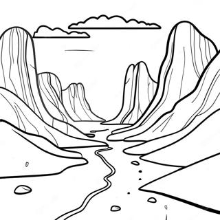 Erosion Landscape Coloring Page 50694-42235