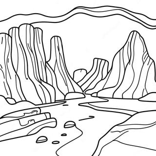 Erosion Landscape Coloring Page 50694-42236