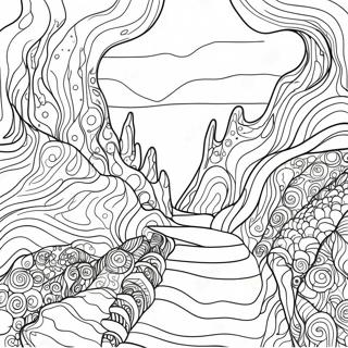 Colorful Erosion Patterns Coloring Page 50695-42242