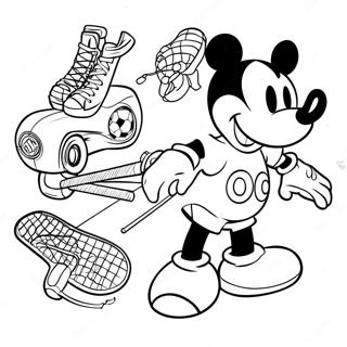 Disney Sports Coloring Page 50704-42250