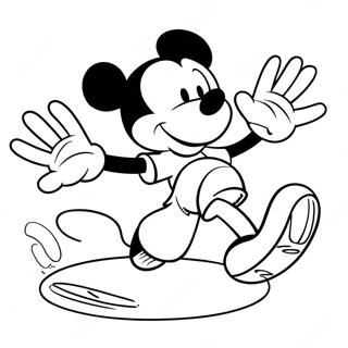 Mickey Mouse Playing Soccer Coloring Page 50705-42270