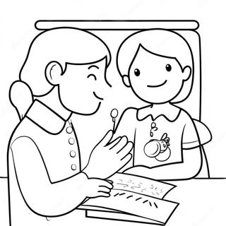 Speech Therapy Coloring Page 50714-42267