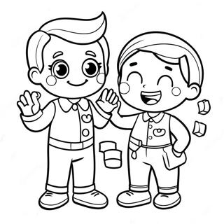 Fun Speech Therapy Characters Coloring Page 50715-42254