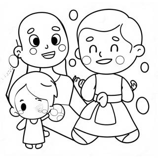 Fun Speech Therapy Characters Coloring Page 50715-42255