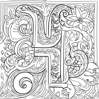 Colorful Arabic Letters Coloring Page 50725-42261