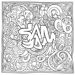 Colorful Arabic Letters Coloring Page 50725-42262