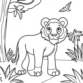 Safari Animal Coloring Page 5072-4067