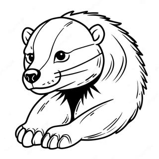 Honey Badger Coloring Page 50754-42287