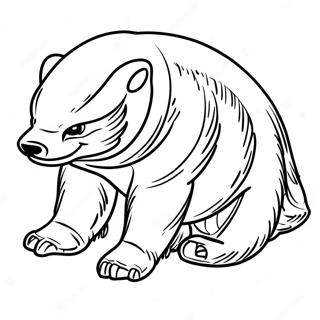 Honey Badger Coloring Page 50754-42288