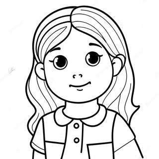 Little Girl Coloring Page 50784-42326