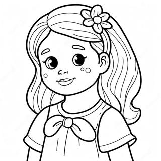 Little Girl Coloring Page 50784-42327