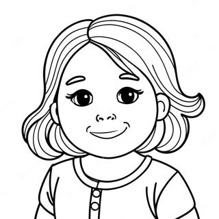 Little Girl Coloring Page 50784-42328