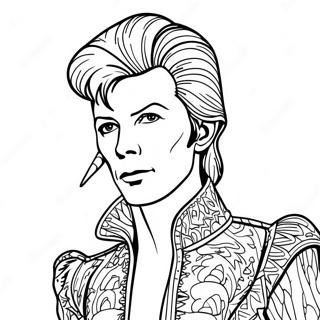 David Bowie In Ziggy Stardust Costume Coloring Page 50795-42318