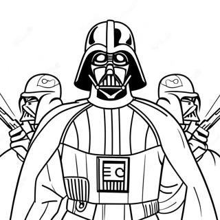 Darth Vader In Battle Coloring Page 50805-42343