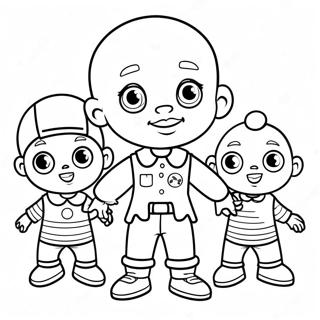 Little Bill With Friends Coloring Page 50825-42357