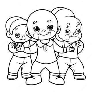 Little Bill With Friends Coloring Page 50825-42358