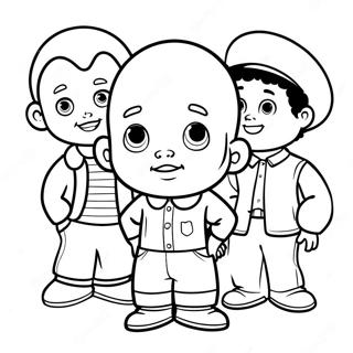 Little Bill With Friends Coloring Page 50825-42359