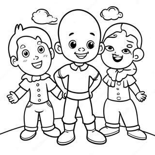 Little Bill With Friends Coloring Page 50825-42360