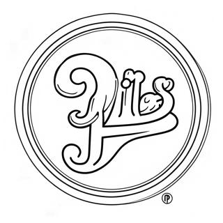 Phillies Logo Coloring Page 5082-4075