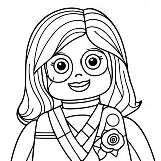 Girl Lego Coloring Pages