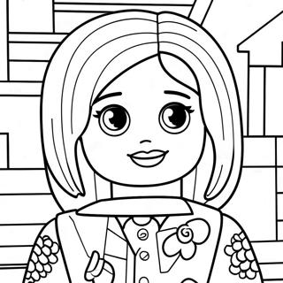 Girl Lego Coloring Page 50834-42350